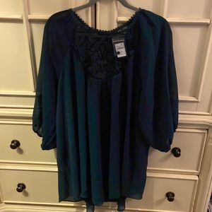 City chic lace love top